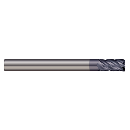 MICRO 100 End Mill, 5 Flute, Square, 0.5000" (1/2) Cutter dia, Finish: NACRO VHM-5125-5K